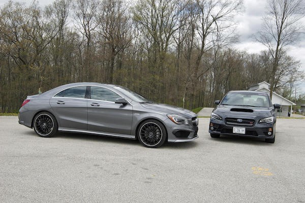 Subaru WRX STI “can chien” Mercedes CLA45 AMG-Hinh-10